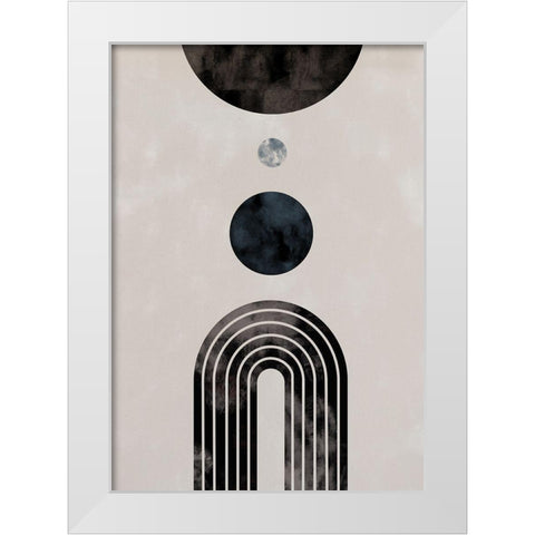 Arch Row White Modern Wood Framed Art Print by Artographie Studio