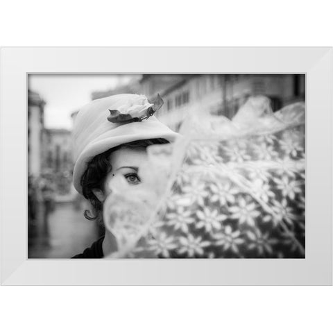 Mary Poppins White Modern Wood Framed Art Print by DanMasa