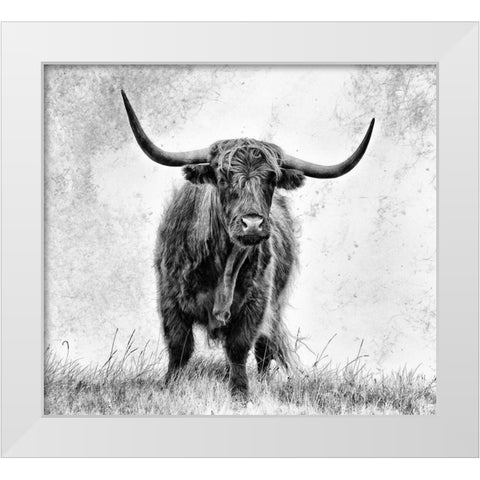 La force White Modern Wood Framed Art Print by Pecqueux, Stephane