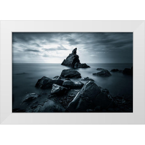 Life on Earth White Modern Wood Framed Art Print by Giani, Cristiano