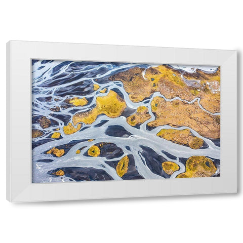 Flowing Across the Highlands White Modern Wood Framed Art Print by Ruoppolo, Luigi