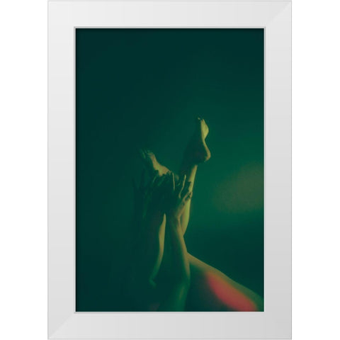 Limbs White Modern Wood Framed Art Print by Yuimei