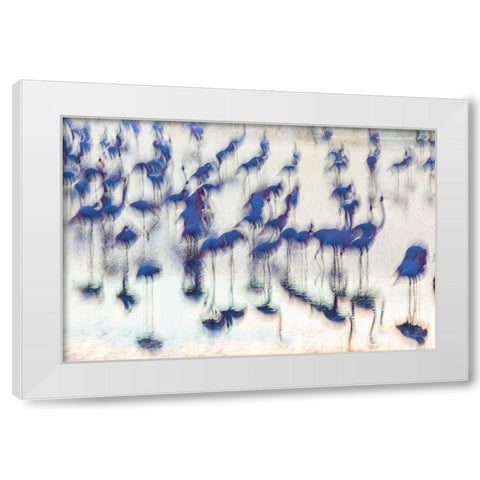 Sensory impressions White Modern Wood Framed Art Print by Benezech, Martine