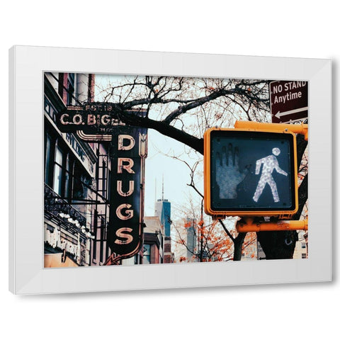 Sign Layers White Modern Wood Framed Art Print by Leeman, Joshua