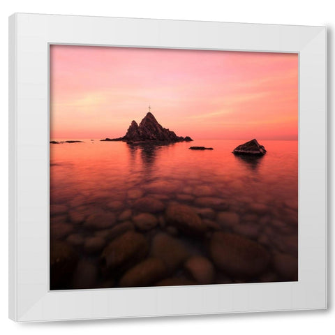 Glorious a Peaceful White Modern Wood Framed Art Print by Giudici, Paolo