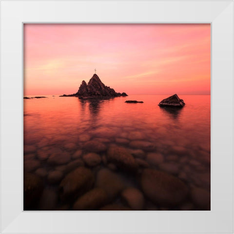 Glorious a Peaceful White Modern Wood Framed Art Print by Giudici, Paolo