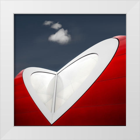 Wondering Heart White Modern Wood Framed Art Print by Huybrighs, Marc