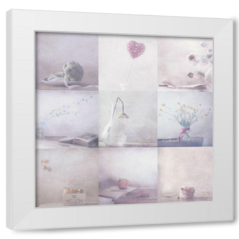 Sweet Little Things Collection White Modern Wood Framed Art Print by Devos, Delphine