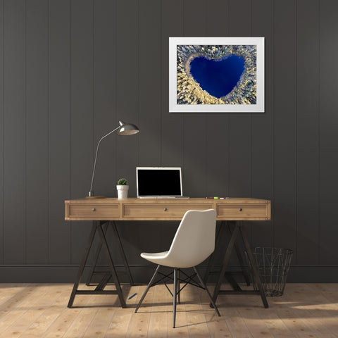 All you need is love White Modern Wood Framed Art Print by Lindsten, Christian