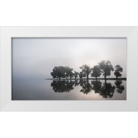 Before my coffee White Modern Wood Framed Art Print by Linkhart, Andy