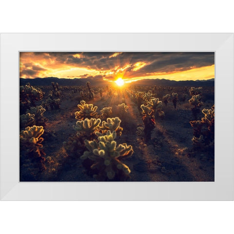 Kingdom Of Chola White Modern Wood Framed Art Print by Bandyopadhyay, Atanu