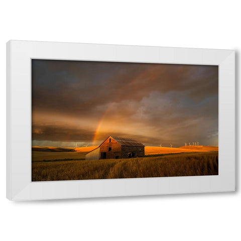 Witness of the Rainbow White Modern Wood Framed Art Print by Fan, John