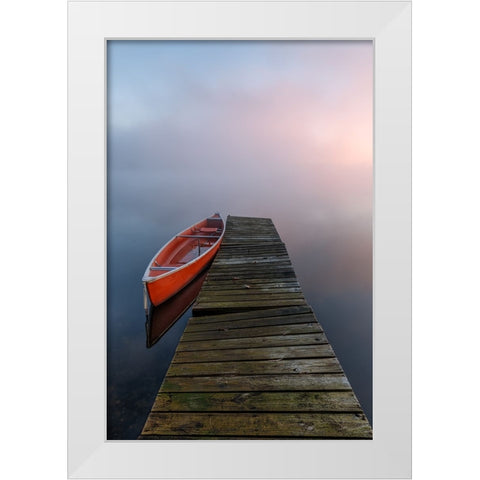 To the infinity White Modern Wood Framed Art Print by Nath Saha, Ambar
