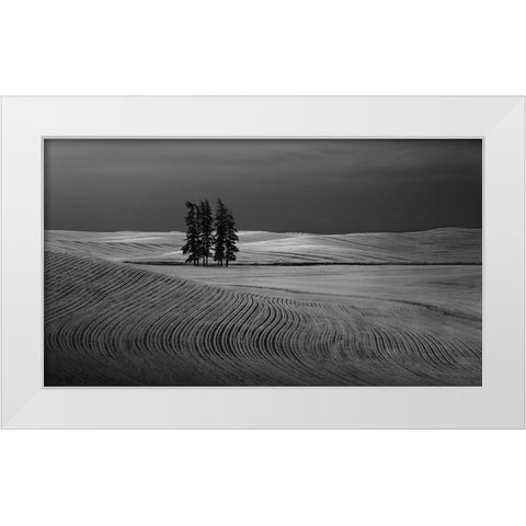 We are not lonely White Modern Wood Framed Art Print by Xu, Leah
