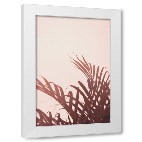 Palm leaves 2 White Modern Wood Framed Art Print by Artographie Studio