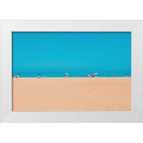 Rest In Sea White Modern Wood Framed Art Print by Ruoli, Roberto