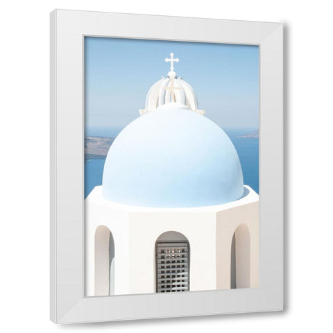The dome White Modern Wood Framed Art Print by Wride, Linda