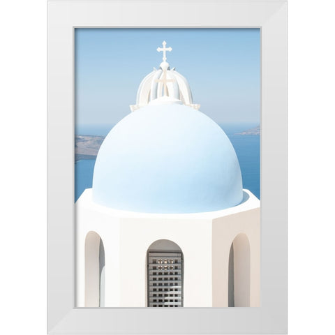 The dome White Modern Wood Framed Art Print by Wride, Linda