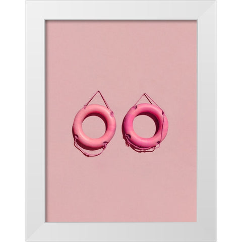 You jump I jump White Modern Wood Framed Art Print by Cederberg, Marcus