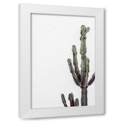 Cactus 003 White Modern Wood Framed Art Print by Artographie Studio