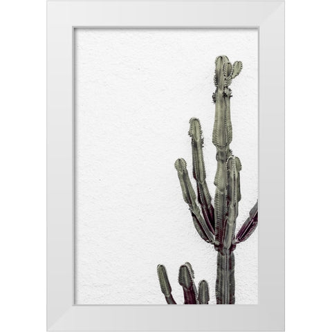Cactus 003 White Modern Wood Framed Art Print by Artographie Studio
