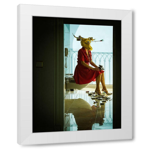finishing shot White Modern Wood Framed Art Print by Ambra
