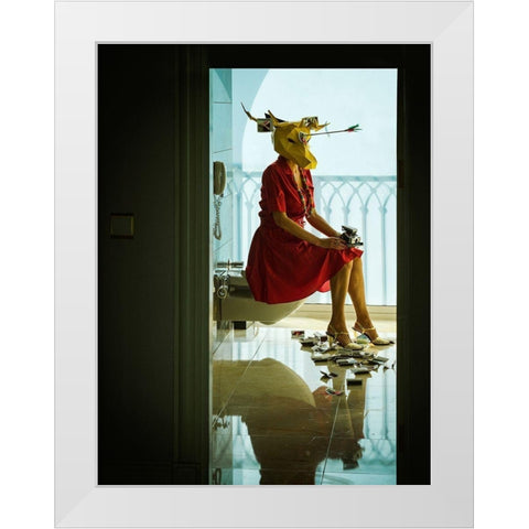 finishing shot White Modern Wood Framed Art Print by Ambra
