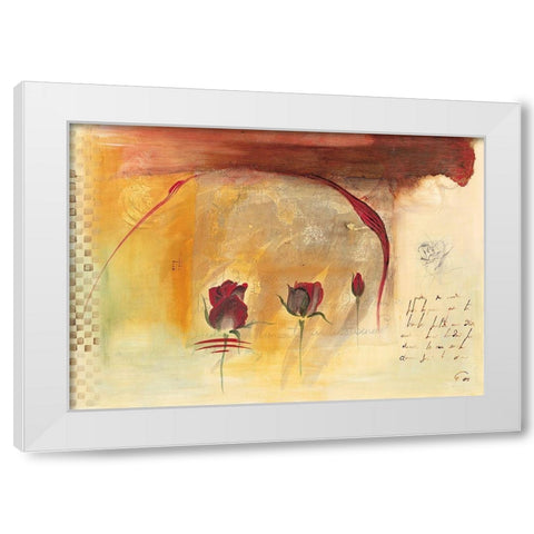 Corazon III White Modern Wood Framed Art Print by Leys, Gemma