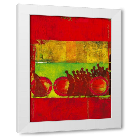 Between Light and Dark White Modern Wood Framed Art Print by van Ginkel, Marjolijn
