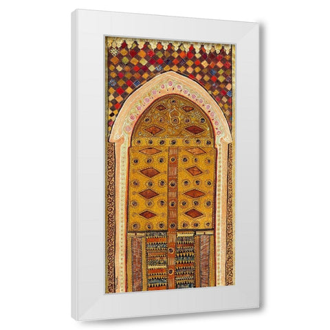Porte orientale I White Modern Wood Framed Art Print by Maugeri, Valerie
