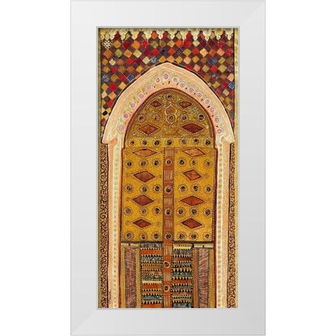 Porte orientale I White Modern Wood Framed Art Print by Maugeri, Valerie