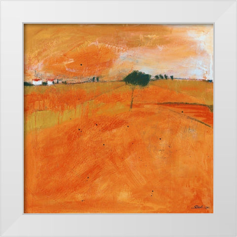 Landscape I White Modern Wood Framed Art Print by Scherk, Gabriele