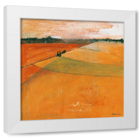 Landscape II White Modern Wood Framed Art Print by Scherk, Gabriele
