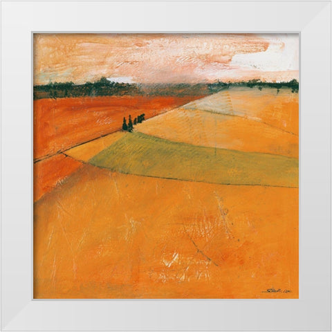 Landscape II White Modern Wood Framed Art Print by Scherk, Gabriele