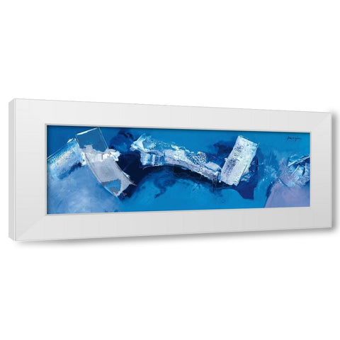 Bleu blanc White Modern Wood Framed Art Print by Magis, Pascal