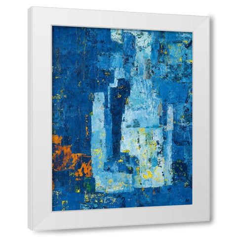 The River taught Me to Listen White Modern Wood Framed Art Print by Vilsboll, Anne