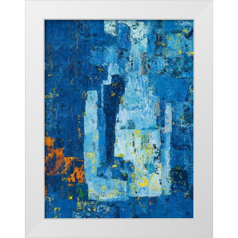 The River taught Me to Listen White Modern Wood Framed Art Print by Vilsboll, Anne