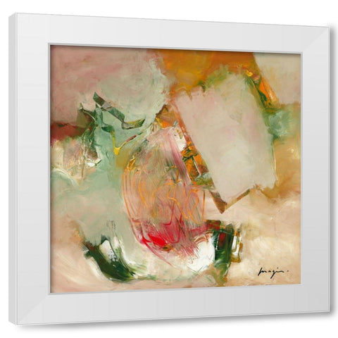 Variations abstraites VII White Modern Wood Framed Art Print by Magis, Pascal