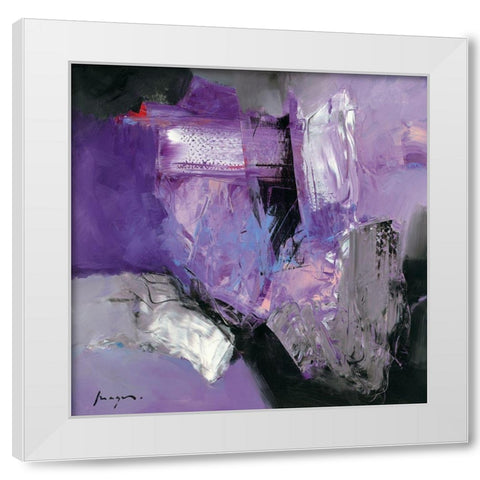 Variations abstraites IX White Modern Wood Framed Art Print by Magis, Pascal