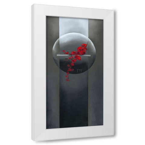 Elevation White Modern Wood Framed Art Print by Triki, Bernadette