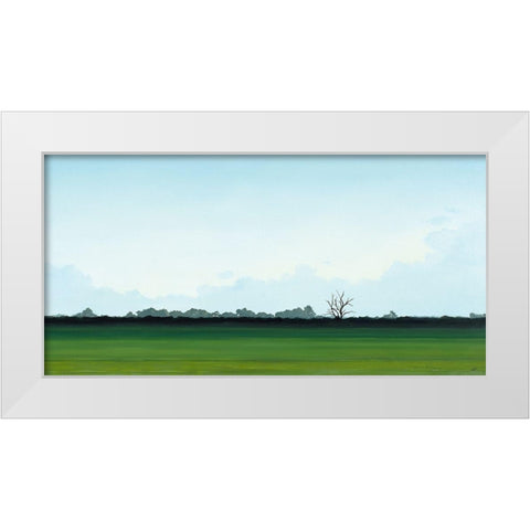 Valley of Shadows White Modern Wood Framed Art Print by Reader, Dawn