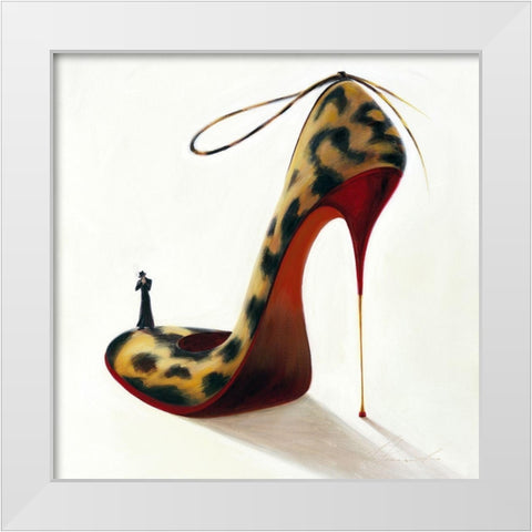 Highheels - Wild Passion White Modern Wood Framed Art Print by Panasenko, Inna