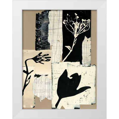 Arnica montana White Modern Wood Framed Art Print by Noiseux, Marie Madeleine