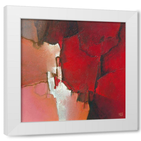 Violence 617 White Modern Wood Framed Art Print by Marchi