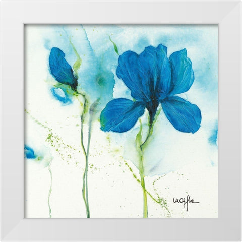 Lys II White Modern Wood Framed Art Print by Marthe