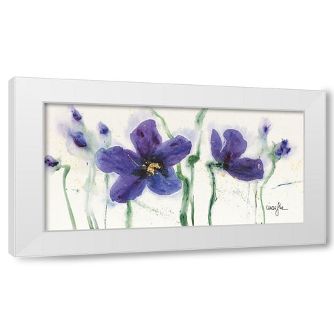 Les Pensees VIII White Modern Wood Framed Art Print by Marthe