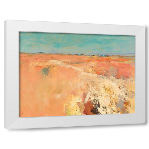 Autumn is coming White Modern Wood Framed Art Print by Groenhart, Jan