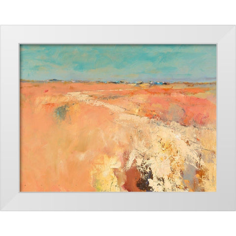 Autumn is coming White Modern Wood Framed Art Print by Groenhart, Jan