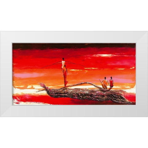 Spectacle White Modern Wood Framed Art Print by Marso