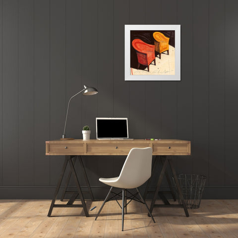 Luce del Ricordo White Modern Wood Framed Art Print by Calvetti, Fabio